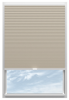 Umbra (Blackout), Beige - Stick Fit Honeycomb Blind